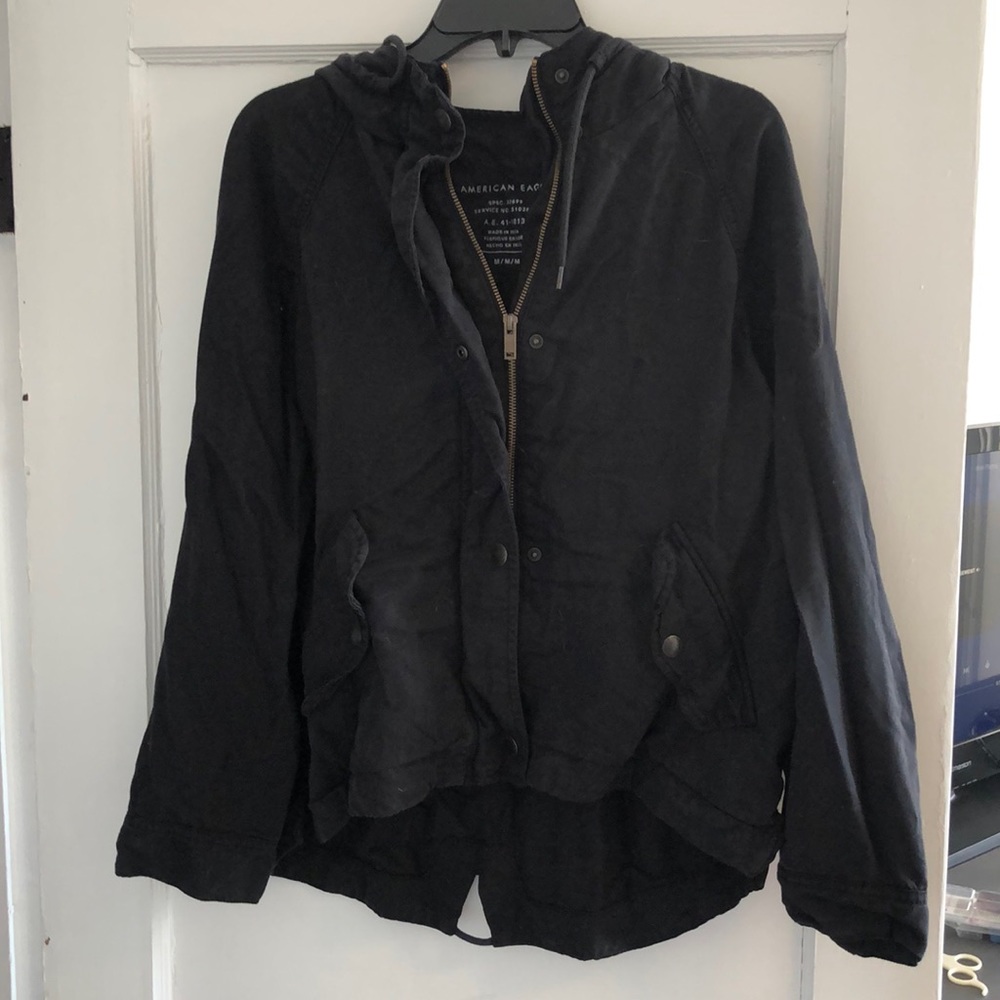 American Eagle Demin-Like Jacket Black